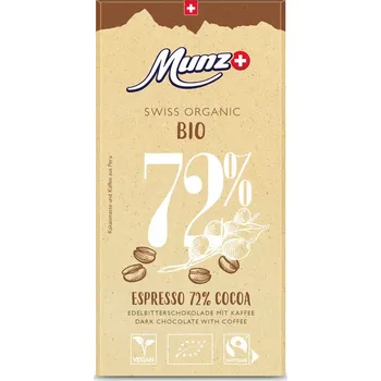 Čokoláda Munz Čokoláda espresso 72% 100 g bio