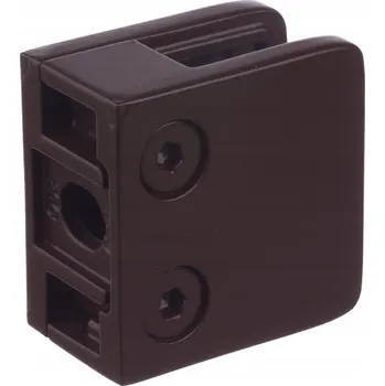 Příslušenství pro čtečku elektronické knihy DRŽÁK SKLA PRO BALUSTRÁDY 45x45 HNĚDÝ RAL 8017