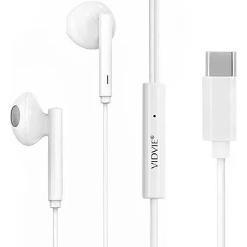 Sluchátka SLUCHÁTKA VESTAVĚNÝ MIKROFON VIDVIE VÝSTUP TYPE-C SUPER BASS