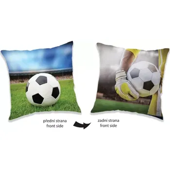 Dekorativní polštářek Polštářek Fotbal Míč 40x40 cm