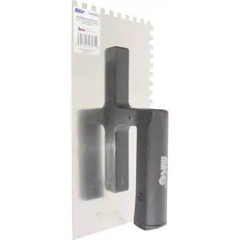Zednické hladítko Hladítko nerezové Magg NH0403 - 270x130mm, zub 6mm, plastová rukojeť, 0.26kg