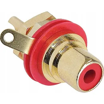 Audio kabel RCA zásuvka Rean Neutrik NYS367-2 Červená