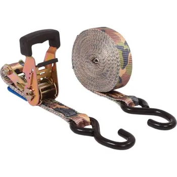 Upínací popruh Upínací popruh s S-háky dvoudílný ARMY 1,5 t 25 mm , 4 m