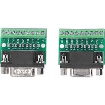 RS232 DB9 Samice Šroubovací Konektor + Kryt