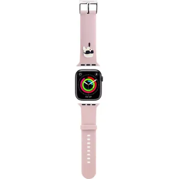 Řemínek na hodinky Karl Lagerfeld Karl Head NFT Řemínek pro Apple Watch 38/40/41 Pink