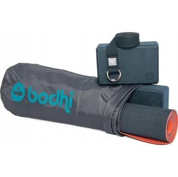 podložka na cvičení Sada na jógu TPE: podložka + popruh + bloky + taška