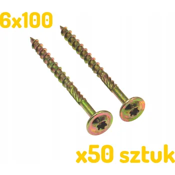 Vrták 6x60 TRX ZNCr+6 YL Tesařské Vruty do dřeva x 50 kusů