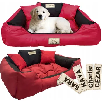 Pelíšek pro psa Kotec KingDog červená 130 cm x 105 cm