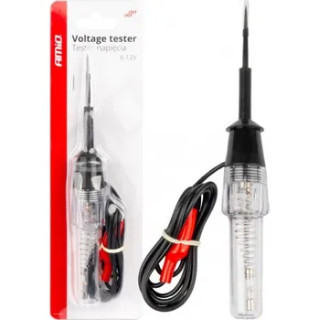 Autožárovka AMiO Voltage Tester Alligator Clip 6-12V AMIO-04272