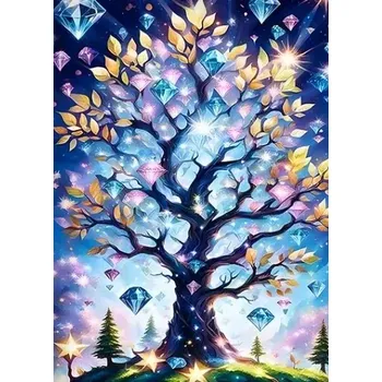 Diamantové malování Diamantové malování/Huacan - Strom s diamanty
