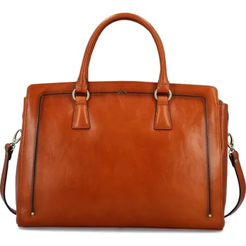 Kabelka Elegantní dámská kožená kabelka do ruky Katana Tízia, koňaková