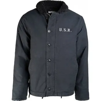 Pánská bunda MIL-TEC Bunda zimní s kožíškem USN N-1 MODRÁ Modrá 44