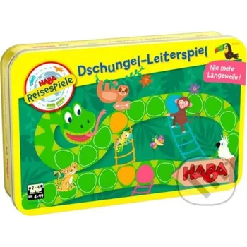 Desková hra Rebríky v džungli magnetická v kovovej krabici - Haba Haba