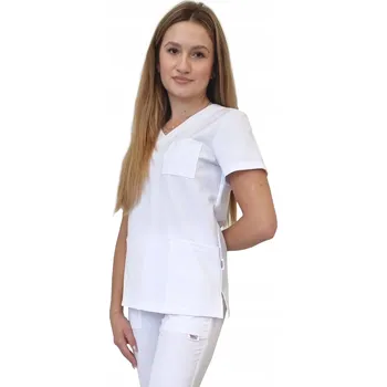 Zdravotnický oděv Mikina zdravotnická bílá, volnočasová, prémiová, velikost 3XL