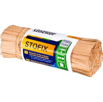 Zahradní nůžky Drát vázací obalený papírem Stofix 15 cm Stocker (1000 ks)