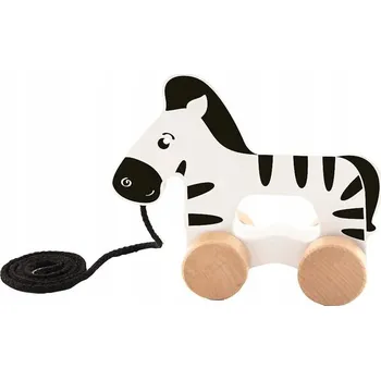 Dřevěná hračka TREFL Edukační dřevěná tahací hračka Zebra