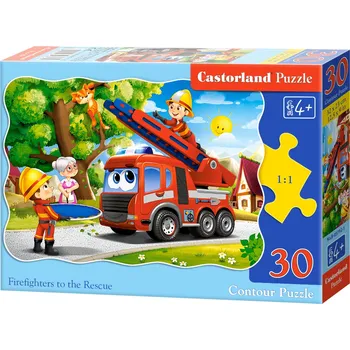 Puzzle Castorland Hasičské auto 30 dílků