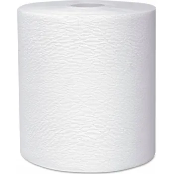 Utěrka Papírová utěrka v roli, 2 vrstvy, bílá, celulóza, 108 m