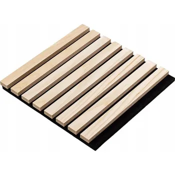 Obraz LAMELE ŚCIENNE NA FILCU DĄB JASNY 32x32 | Dekorativní stěnový panel