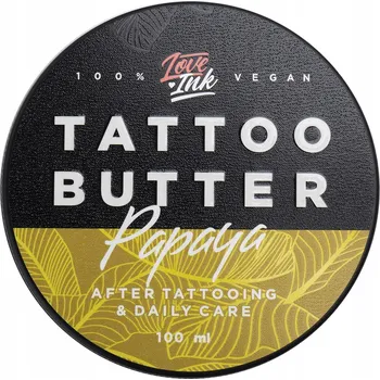 Tělový krém LOVEINK Tattoo Butter PAPAYA MÁSLO Krém na tetování 100 ml | pro PÉČI