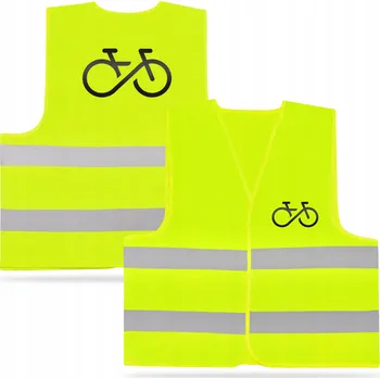 Cyklistická vesta Cyklistická vesta Odblaskowo XXL žlutá