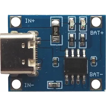 Zabezpečení domácnosti Nabíječka SE TP4056 18650 Li-ion USB C