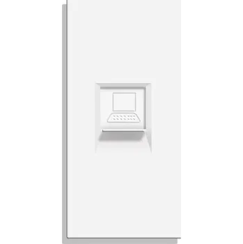 Elektrická zásuvka Internetová zásuvka nástěnná BSEED bílá