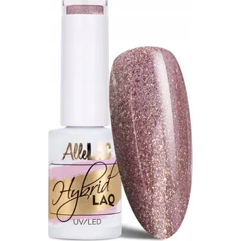 Lak na nehty AlleLac Hybridní lak 5 ml - Masquerade Č. 95 Platinová stříbřitě růžová
