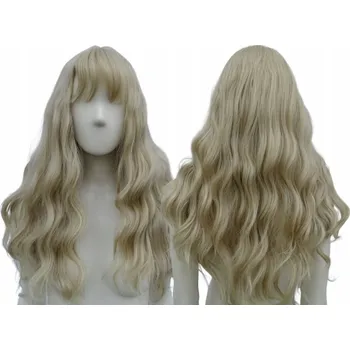 Paruka Paruka husté vlny kudrlinky PLATINOVÁ BLOND s ofinou