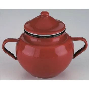 Cukřenka Smaltovaná cukřenka 0,5l - červená - Ibili