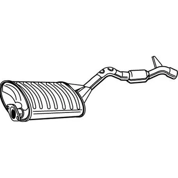 Tlumič výfuku zadní tlumič výfuku STARLINE