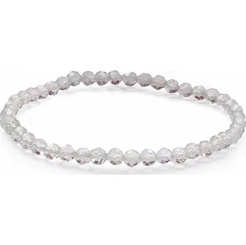 Náramek Topaz bílý náramek extra AA kvalita broušené korálky obvod cca 17 až 22 cm