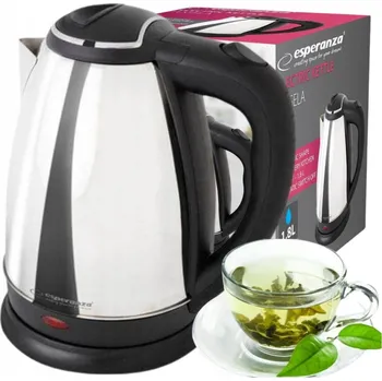 Rychlovarná konvice Rychlovarná konvice Esperanza stříbrná 2200 W 1,8 l stříbrná/šedá