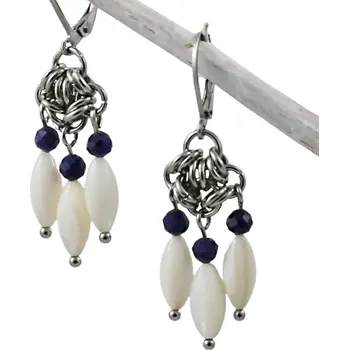 Náušnice Indiánské náušnice se sodalitem