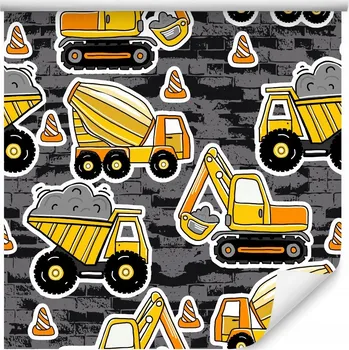 Fototapeta Tapeta do pokoje chlapce STROJE Komiks Kreslení