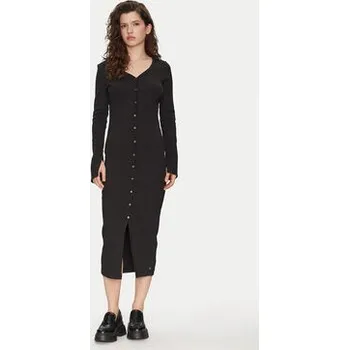 Dámské šaty Calvin Klein Jeans Každodenní šaty J20J224830 Černá Slim Fit XS