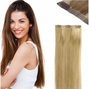 Paruka Příčesek dlouhé přírodní vlasy světle hnědé MODERN-HAIR