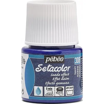 Speciální výtvarná barva Barva na textil Pébéo Setacolor Opaque Suede effect - 308 Navy Objem: 45 ml