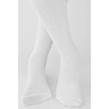 Dívčí oblečení ŽEBROVANÉ PUNČOCHOVÉ KALHOTY VE TVARU RYBÍ KOSTI RB012 0-2 ROKY bílá 92-98