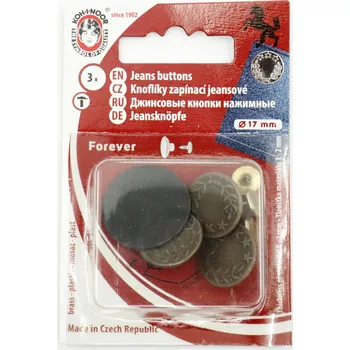 Knoflík Knoflík riflový FOREVER 7 staroměď