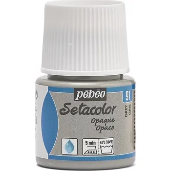 Speciální výtvarná barva Barva na textil Pébéo Setacolor Opaque - 91 Grey Objem: 45 ml