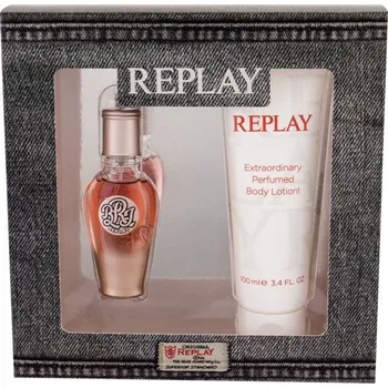Dámský parfém Replay Replay True for Her, Toaletní voda 20ml + 100ml Tělové mléko Pre ženy Toaletní voda