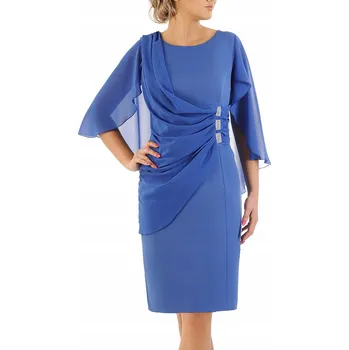 Dámské šaty Šifonové midi koktejlové šaty Carla Moreno velikost 52