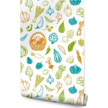 Fototapeta Tapeta zelenina okurky kukuřice avokádo do kuchyně