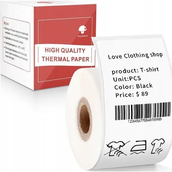 Samolepící etiketa Termoetikety pro tiskárny Phomemo M110, M120, M200, M220, M221, 40 x 80 mm