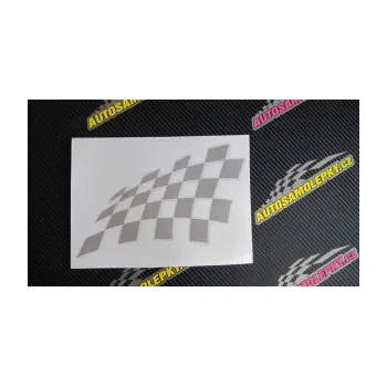 Polep vozidla SAMOLEPKA Šachovnice 077 (09 - bílá) NA AUTO, NÁLEPKA, FÓLIE, POLEP, TUNING, VLASTNÍ TEXT, TISK, AUTOSAMOLEPKY.cz, POLEPY, OBRÁZEK, LOGO, SAMOLEPKY