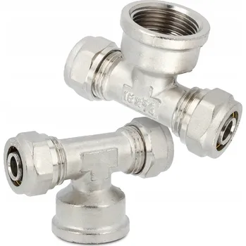 rozdělovač topení T-rozdělovač PEX ALUPEX kroucená pro topení 16x3/4''