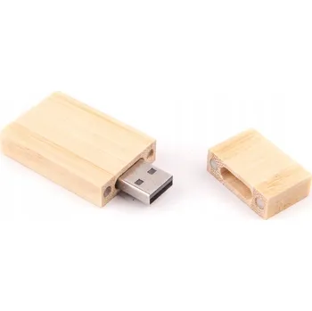 USB flash disk USB flash disk MemoRabbit Dřevěný Široký Světlé Dřevo 64 GB USB 3.0 béžový