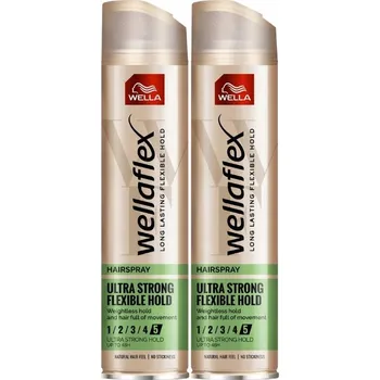 Stylingový přípravek Wellaflex Flexible Ultra Lak na vlasy 250ml x2 (Balení 2 kusů)