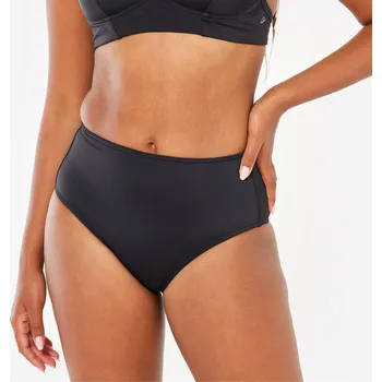 Dámské plavky OLAIAN Dámské plavky spodní díl s vysokým pasem Romi černý 46 ČERNÁ